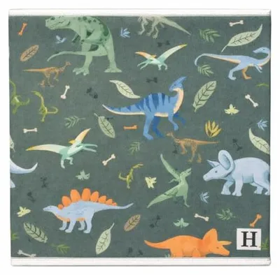 Produktbild von Prendi Home Aufbewahrungsbox 30x30x30 cm faltbar – Kinderzimmer Stoffbox Motiv Dinosaurier