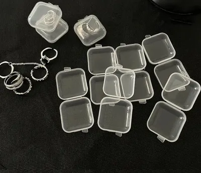 Immagine prodotto di Scatola per gioielli - Contenitore - Scatole - Set di 3 - Trasparente