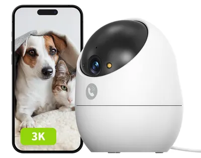 Immagine prodotto di Telecamera interna Beans View 3K per videosorveglianza e sicurezza, visione notturna a colori, 2,4 G
