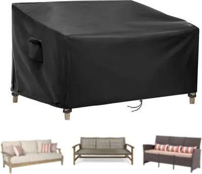 Immagine prodotto di Panchina da giardino impermeabile, a 3 posti, salottino da esterno, 158 x 84 x 81 cm