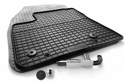 Produktbild von Gummi Fußmatten für Ford Transit Tourneo Courier (vorn) Allwetter Gummimatten Original Qualität 2-teilig Schwarz