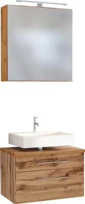 Produktbild von Held Möbel Unterbecken-Set Davos 60 cm Wotaneiche/Wotaneiche