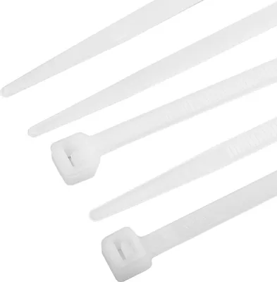 Zdjęcie produktu dla alca® opaski kablowe 4,6*450mm 50 szt. białe 22 kg wytrzymałość na rozciąganie odporne na promieniowanie UV do mocowania kabli wewnątrz i na zewnątrz nylon odporny na temperaturę