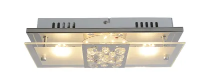 Image de Näve - Plafonnier LED, Lettona, dimensions : l : 30cm ; l : 12cm ; h : 7,5cm ; 1230742