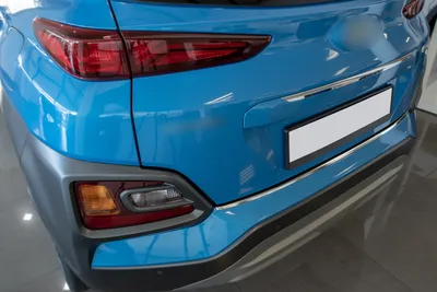 Produktbild von Edelstahl Ladekantenschutz für Hyundai Kona Abkantung 11/2017-