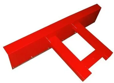 Produktbild von Räumschild Schneeschild 90° Winkel Rot für Gabelstapler 100x40 cm