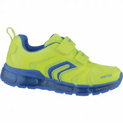 Produktbild von Geox sportliche Jungen Synthetik Sneakers fluo yellow, Geox Leder Fußbett, 3338147/25