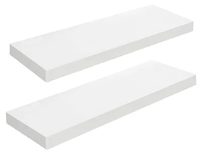 Produktbild von TRANKIELO® – Set bestehend aus 2 schwebenden Wandregalen, 60 cm – Stabil, platzsparend, einfach zu montieren