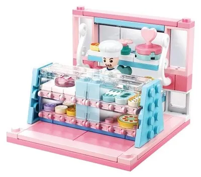 Produktbild von Sluban Mini Zimmer Bausteine Konditorei - 117 Teile - DIY Raum Bausatz ab 7 Jahren