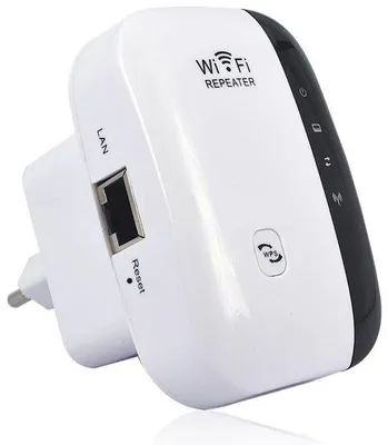 Immagine prodotto di Potente ripetitore WiFi - Amplificatore WiFi da 300 Mbps - Amplificatore WiFi a 2,4 GHz - Ripetitore WiFi wireless - Con porta Ethernet, amplificatore WiFi, protezione WPS