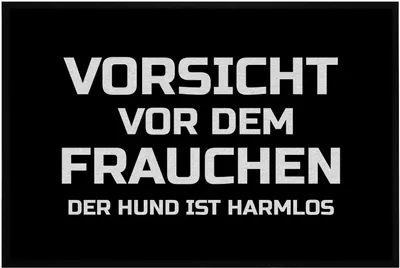 Deurmat mit Spruch, 60x40 cm, waschbar, Antirutsch