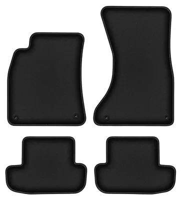 Image de Tapis de sol en moquette pour Audi A5 8T 2008-2018 (coupé) – jeu 4 pièces, noirs, sur mesure – Wielganizator DURBAN