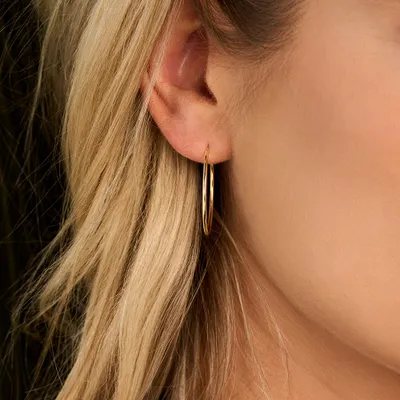 Produktbild von New Bling 9NBG-0486 Gouden Oorringen - Dames - Ooringen - 20 x 1,2 mm - 14 Karaat - Goud