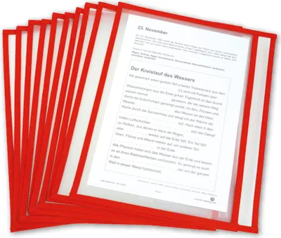 Produktbild von TimeTEX Lern- und Sammeltasche A4-Plus quer, mit Farbeinfassung, 10-tlg.