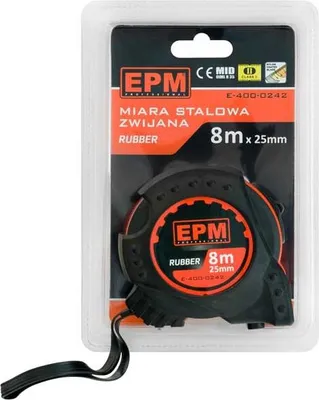 Image de Ruban de mesure en caoutchouc 8 m x 25 mm - E-400-0242