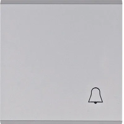 Produktbild von HAGER lumina Wippe mit symbolem „Dzwonek” silber WL6012
