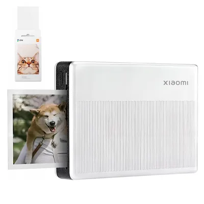 Produktbild von Xiaomi Mi Tragbarer Foto-Drucker 2 Gen – Tintenfreier Bluetooth ZINK Aufkleber-Drucker mit 25 Stück Papier