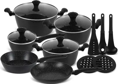 Produktbild von EDENBERG EB-5634 15-teiliges Kochgeschirr-Set
