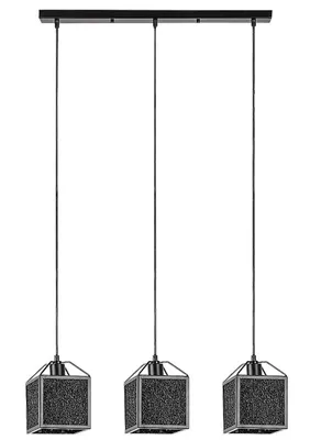 Zdjęcie produktu dla Lampa wisząca SAMILO czarna 3xE27x40W aluminium wym:120x65x14,5cm IP20 Rabalux