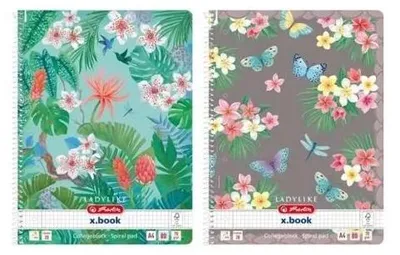 Zdjęcie produktu dla Brulion na spirali A4/80K kr Ladylike (5szt) - HERLITZ