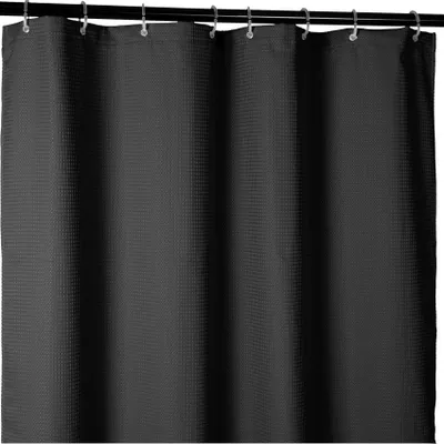 Produktbild von Duschvorhang WAFFEL Anti-Schimmel Waffel Hochwertig Badezimmervorhang Wasserperlend 120x200cm  Robust
