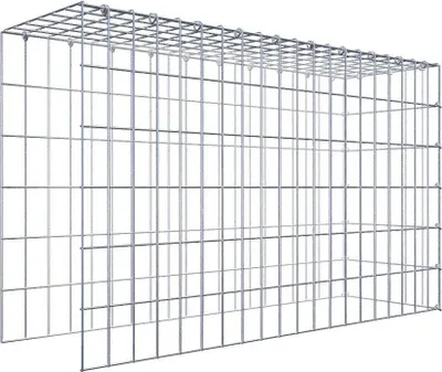 Obrázek produktu pro Přídavný gabion typ 4 100 cm x 60 cm x 30 cm (D x V x H), velikost ok 5 cm x 10 cm, C-kroužek