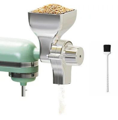 Getreidemühle-Aufsatz, 12 Mahlgrade, Metall, für Küchenmaschine