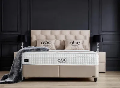 Produktbild von Boxspringbett Palermo 180 x 200 cm Beige Voll-orthopädisches Komfortbett mit Bettkasten, Stauraum, inkl. Lieferung und Montage