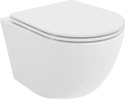 Produktbild von Mexen Lena WC-Schüssel Rimless Tornado mit Softclose-Slim-Sitz, Duroplast, Weiß Glanz - 30220300T
