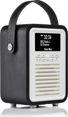 Produktbild von View Quest Retro Mini Radio DAB/DAB+/Bt Inkl. Powerbank, Schwarz