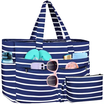 Produktbild von Omgoods – XXL wasserdichte Strandtasche für Damen, leicht und faltbar