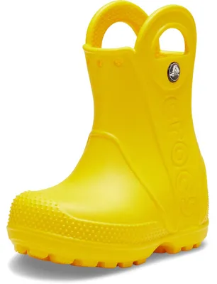 Produktbild von Crocs Uni Kinder Handle It Rain Boot T Stiefel, Yellow, 24/25 EU