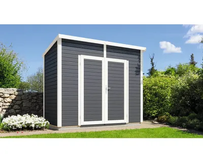 Produktbild von Gerätehaus Bertilo Timmo 2 mit Fußboden 251 x 140 cm anthrazit
