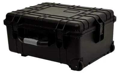 Produktbild von Schwarzer Flugkoffer mit Rollen 58x45x27 cm, 10,87 kg