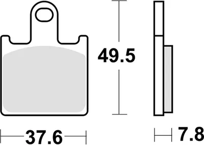 Produktbild von Bremsbelag SBS 838RST (Satz pro Scheibe) Road Racing Sinter