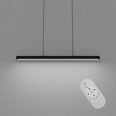 Productafbeelding van LILIIN LED Hanglamp - Moderne hanglamp, in hoogte verstelbaar, geschikt voor keukeneiland, acryl, hanglamp voor eetkamer, pendellamp, 48W - Dimbaar