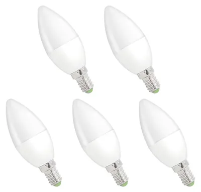 Produktbild von Spectrum E14 LED Kerzenlampe 1W 90lm 4000K Neutralweiß 230V 5 Stück
