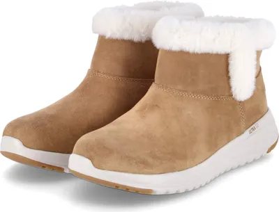 Obrázok produktu pre Skechers dámske zimné topánky/ členkové topánky ON THE GO STELLAR svetlohnedé kožené textilné nepremokavé veľkosť: 39