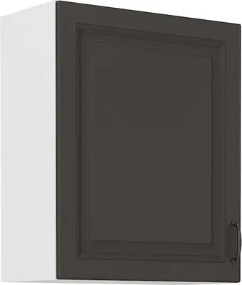 Image de Armoire de cuisine supérieure SOPHIA – largeur 60 cm, gris foncé / blanc