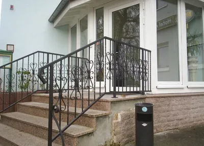 Produktbild von Klassische Stahl Treppe Schmiedeeisen Treppen Balkon Geländer Maßfertigung 142
