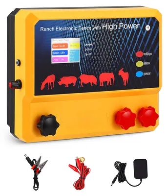Immagine prodotto di Recinzione elettrica - 30 km - 4 Joule - 8–15 kV - Con allarme - Adatta per cavalli e bovini - Colore giallo