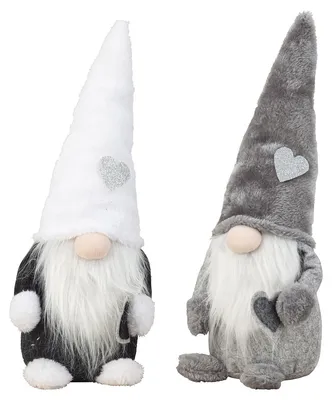 Produktbild von Mel-O-Design 4121 Wichtel aus Filz grau/weiß stehend