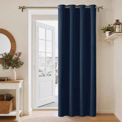 Obrázok produktu pre Zatemňovacia záclona s termoizolačnou vrstvou, ochrana pred chladom, rozmer 210 x 132 cm (balenie obsahuje 1 kus), tmavomodrá