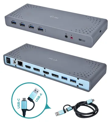 Produktbild von i-tec USB 3.0 / USB-C / Thunderbolt 3 Dual Display Docking Station