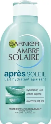 Produktbild von Garnier - Beruhigende Feuchtigkeitsmilch nach dem Sonnenbad Ambre Solaire - Aloe Vera