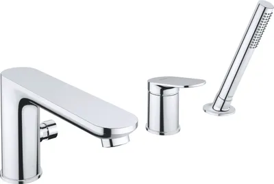 Produktbild von DURAVIT WA5260000010 Wave 3-Loch Wannenarmatur chr. 240