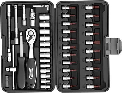 Produktbild von INF 46-teiliges Steckschlüssel-Set mit 72-Zahn-Ratschenschlüssel