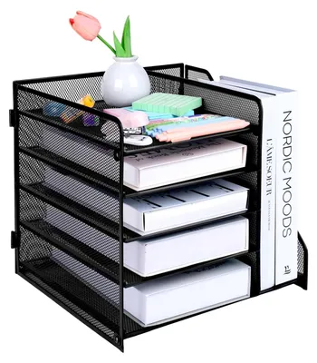 Obrázok produktu pre Solidchoice – Organizér dokumentov z papiera, 5-vrstvový, s priehradkou na časopisy