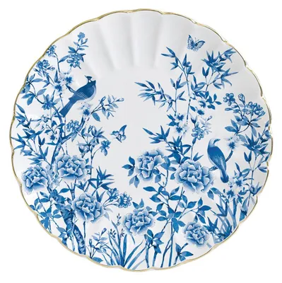 Produktbild von Frühstücksteller PARADISE GARDEN D. 19cm weiß blau Porzellan Easy Life