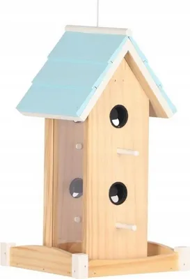 Productafbeelding van Vogelhuis van hout, 18,5x18,5x32 cm, Garden&Fun